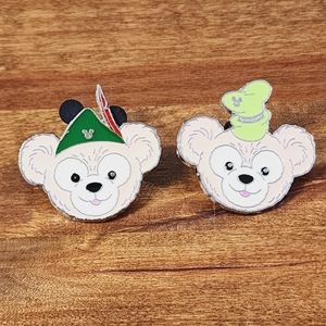 Uncommon Duffy the Disney Bear in hats set of 2